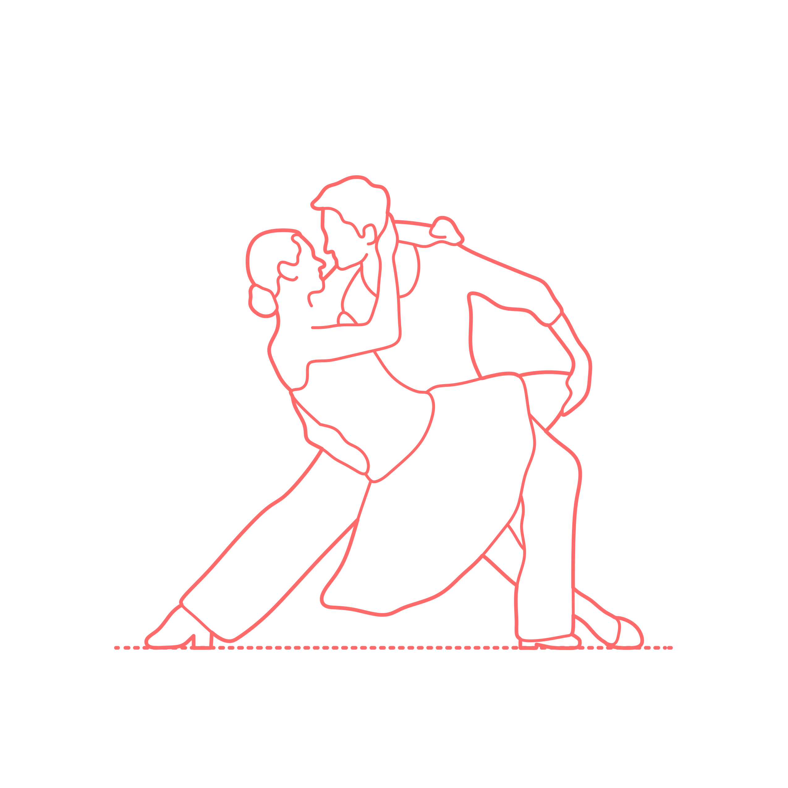 Humans Dancing Rumba Duet Dancers Stencil Svg Design File Free Vectors